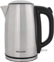 Sharp 1.7L, 3000W, Concealed Coil, Complete Brushed Stainless Steel Electric Kettle Silver, with 1 Year warranty - EKJX43-S3