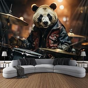 Animal Panda Hanging Tapestry Wall Art Large Tapestry Mural Decor Photograph Backdrop Blanket Curtain Home Bedroom Living Room Decoration Lightinthebox