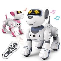 JJRC Children's Remote Control Intelligent Voice Dialogue Stunt Machine Dog Electric Induction Programming Dance Toy Gift Girl Lightinthebox - thumbnail