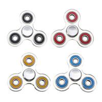 Transparent Fidget Hand Spinner Tri-Spinner Plastic Custom Bearing Toys For Autism And ADHD Kids