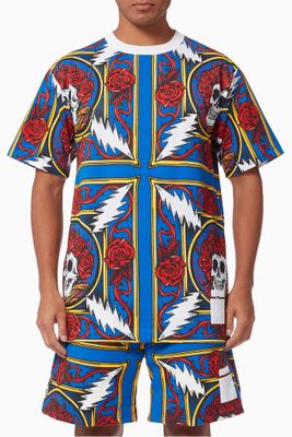 x Grateful Dead Border Bandana T-shirt in Cotton x Grateful Dead Border Bandana T-shirt in Cotton