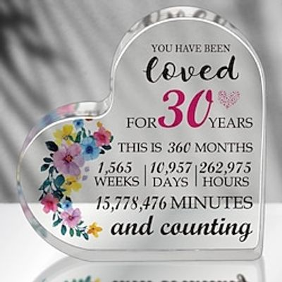 Birthday Gifts for Family, Anniversary Presents Idea for Women Mom Wife Grandma Turning Acrylic Heart Keepsake You Have Been Loved Lightinthebox