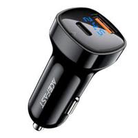 Acefast Fast Charge Car Charger B4 66W (1xUSB-C+ 1xUSB-A) , Black