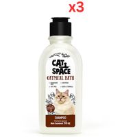 Cat Space Oatmeal Bath Cat Shampoo 300ml (Pack Of 3) Cat Space Oatmeal Bath Cat Shampoo 300ml (Pack Of 3)