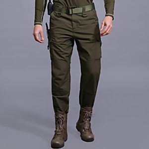 Men's Hiking Pants Trousers Hunting Pants Hiking Cargo Pants Dust Proof Quick Dry Breathable Wearproof Fall Spring Solid Colored Camo  Camouflage Cotton for CP Color Grey Khaki S M L XL XXL Lightinthebox