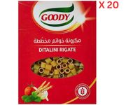Goody Ditalini Rigate Pasta Shape No 10 500 gm Carton of 20 Packs