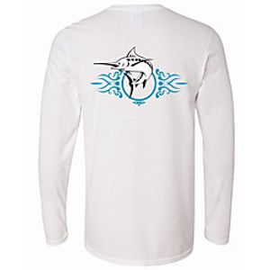 CAWANFLY Men's Fishing Shirt Outdoor Long Sleeve UPF50 UV Protection Quick Dry Lightweight Breathable Top Autumn  Fall Spring Summer Athleisure Fishing Camping  Hiking White  Micro-elastic Lightinthebox