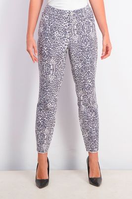 Womens Animal-Print Curvy-Fit Skinny Jeans Snow Leopard Womens Animal-Print Curvy-Fit Skinny Jeans Snow Leopard