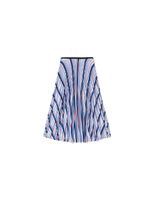 Womulticolour Striped Pleated Skirt - thumbnail