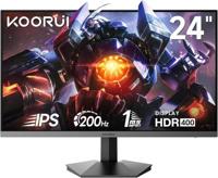 KOORUI, 24-Inch, Gaming Monitor, IPS FHD 1920 x 1080 200Hz 1ms, G2411P - thumbnail