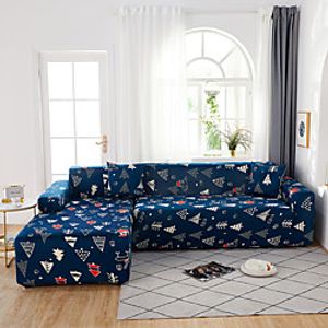 Sofa Cover The Christmas Tree Color Blue Print Dustproof  Stretch  Super Soft Fabric (You will Get 1 Throw Pillow Case as free Gift) miniinthebox