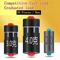 20 pcs Fishing Sinker  Weight Fishing Accessories Lead Outdoor Sea Fishing Freshwater Fishing Carp Fishing miniinthebox - thumbnail