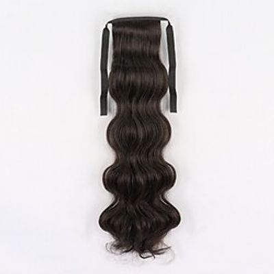 Cross Type  Drawstring Ponytails Adjustable  Extended  Ribbon Synthetic Hair Hair Piece Hair Extension Curly  Wavy 22 inch  8 inch Party Evening  Evening Party  Rehearsal Dinner Lightinthebox