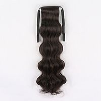 Cross Type  Drawstring Ponytails Adjustable  Extended  Ribbon Synthetic Hair Hair Piece Hair Extension Curly  Wavy 22 inch  8 inch Party Evening  Evening Party  Rehearsal Dinner Lightinthebox - thumbnail