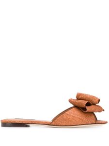 Dolce & Gabbana bow detail flat sandals - Brown