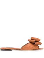 Dolce & Gabbana bow detail flat sandals - Brown - thumbnail