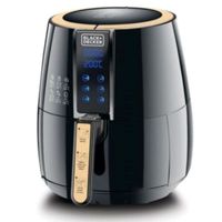 Black+Decker 4L Air Fryer Rapid Air Convection Technology Digital Control Panel 1500W - Black - AF400-B5