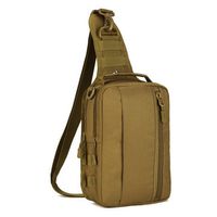 Mens Army Military Nylon Outdoor Sports Running Hiking Cycling Travel 10-inch Tablet iPad Chest Bag