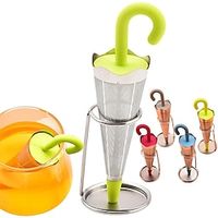 Reusable Umbrella Tea Infuser with Drip Tray for Tea Cups Mugs and Teapots Stainless Steel Fine Mesh Tea Strainer with Silicone Lid for Loose Tea Lightinthebox Reusable Umbrella Tea Infuser with Drip Tray for Tea Cups Mugs and Teapots Stainless Steel Fine Mesh Tea Strainer with Silicone Lid for Loose Tea Lightinthebox