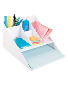 Interdesign Linus Desk Organizer White