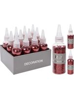 Homesmiths Christmas Glitters Red In Bottle 40g Assorted Design 1 Bottle Per Pack