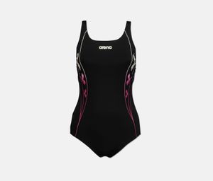 Womens Web Back One Piece Swimwear  Black