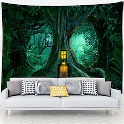 Forest Tree House Hanging Tapestry Wall Art Large Tapestry Mural Decor Photograph Backdrop Blanket Curtain Home Bedroom Living Room Decoration miniinthebox Forest Tree House Hanging Tapestry Wall Art Large Tapestry Mural Decor Photograph Backdrop Blanket Curtain Home Bedroom Living Room Decoration miniinthebox