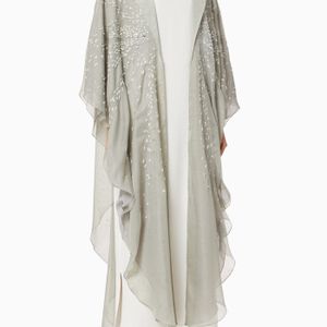 Embroidered Bisht & Dress Set