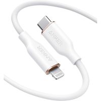 Anker Powerline III Flow Usb-c With Lightning Connector 3ft-(White)-(A8662H21)