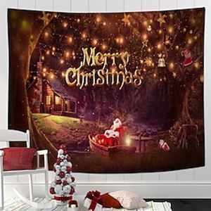 Christmas Decoration Hanging Tapestry Wall Art Xmas Large Tapestry Mural Decor Photograph Backdrop Blanket Curtain Home Bedroom Living Room Decoration miniinthebox