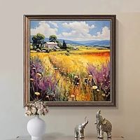 Great Landscape Handmade Oil Painting Canvas Acrylic Autumn Wall Hand-painted Arts Quadros Decoracion For Living Room Gifts Lightinthebox - thumbnail