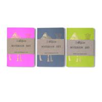 Little Majlis Camel A6 Notebook Gold Mix Set Of 3