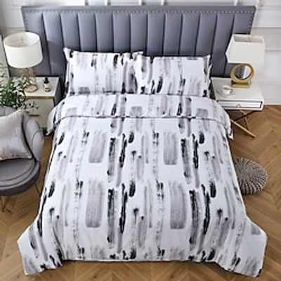 Brushed Pattern Duvet Cover Set,printed Boho Comforter Cover Bedding Sets With Envelope Pillowcase, For Bedroom, Guest Room Decor miniinthebox