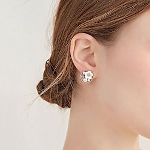 1 Pair Earrings For Women's Pearl Daily Date Beach Alloy Classic Petal Lightinthebox