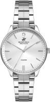 Beverly Hills Polo Club Womens Analog Silver Sunray Dial Watch - BP3230X.330