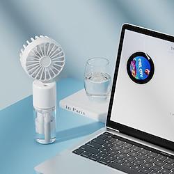1pc Handheld Personal Portable Fan Car Seat Fan USB Or Battery Powered Can Spray Cool Mist Suitable For Use On Desks Bicycles Treadmills Camping And Travel Lightinthebox