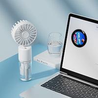 1pc Handheld Personal Portable Fan Car Seat Fan USB Or Battery Powered Can Spray Cool Mist Suitable For Use On Desks Bicycles Treadmills Camping And Travel Lightinthebox - thumbnail