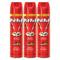 Pif Paf Mosquito And Fly Killer Red 3 x 400 ml