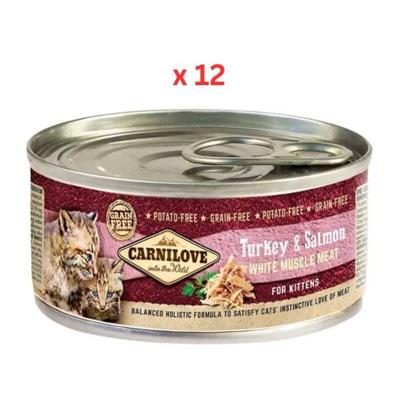 Carnilove Turkey & Salmon For Kittens (Wet Food Cans) 12x100g Carnilove Turkey & Salmon For Kittens (Wet Food Cans) 12x100g