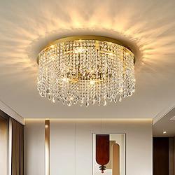 Gold Luxury LED Ceiling Chandeliers Compatible with Living Room Modern Crystal Hanging Lamp Compatible with Ceiling Home Decor,Ceiling Lighting Lightinthebox