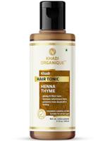 Khadi Organique Henna Thyme Hair Tonic (Mineral oil free) 210ml