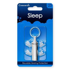 Crescendo Sleep 25 Hearing Protection Reusable Earplugs