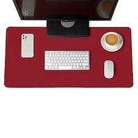 PU Leather Desk Pad Protector,Mouse Pad,Office Desk Mat Red,Non-Slip Desk Blotter,Laptop Desk Pad,Waterproof Desk Writing Pad for Office and Home miniinthebox PU Leather Desk Pad Protector,Mouse Pad,Office Desk Mat Red,Non-Slip Desk Blotter,Laptop Desk Pad,Waterproof Desk Writing Pad for Office and Home miniinthebox