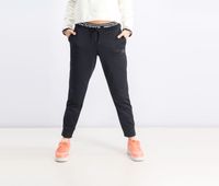 Womens Fleece Jogger  Black - thumbnail