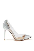 Metallic Nappa Leather And Plexi Pumps Metallic Nappa Leather And Plexi Pumps
