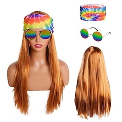 Hippie Costume Wig 60s 70s Hippie Outfits Halloween Cosplay Accessories  (Only Wigs) Lightinthebox