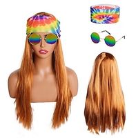 Hippie Costume Wig 60s 70s Hippie Outfits Halloween Cosplay Accessories  (Only Wigs) Lightinthebox - thumbnail