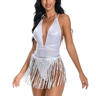 Dance Costumes Exotic Dancewear Pole dance Leotard Onesie Hollow-out Pure Color Splicing Women's Performance Training Sleeveless High Polyester Lightinthebox Dance Costumes Exotic Dancewear Pole dance Leotard Onesie Hollow-out Pure Color Splicing Women's Performance Training Sleeveless High Polyester Lightinthebox