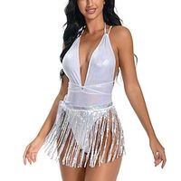 Dance Costumes Exotic Dancewear Pole dance Leotard  Onesie Hollow-out Pure Color Splicing Women's Performance Training Sleeveless High Polyester Lightinthebox