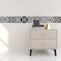 Mosaic Pattern Luminous Waist Line Tile Stickers Bathroom Kitchen Warning Wall Stickers miniinthebox - thumbnail